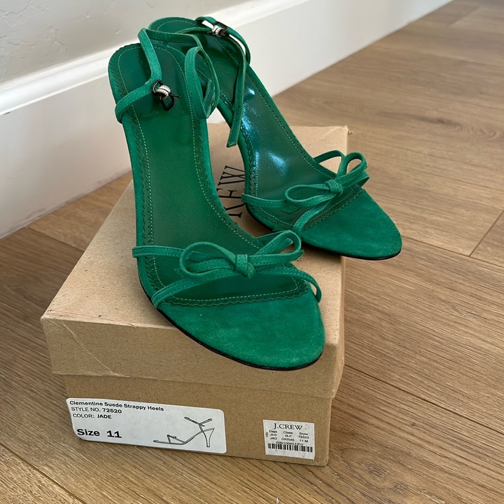 NEW J. Crew Jade Heels! Size 11